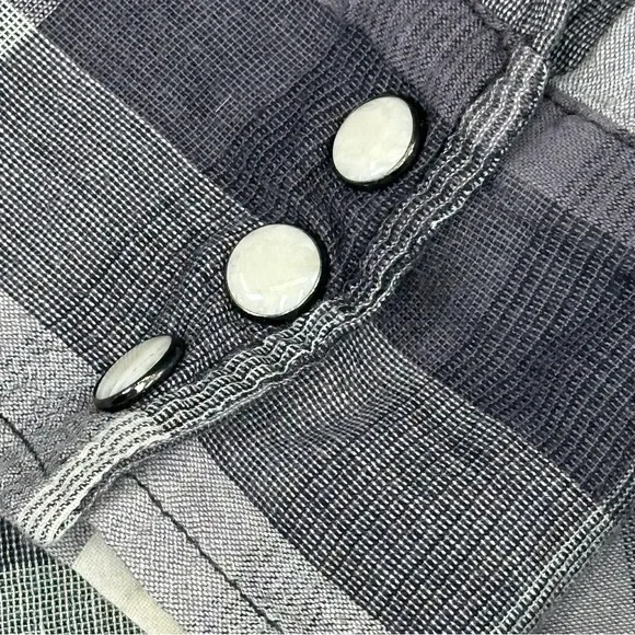 Salt Valley Western Pearl Snap Plaid Cotton Shirt M 40” Chest - Picture 3 of 12